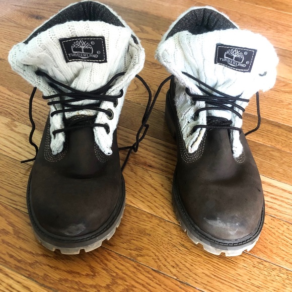 Timerbland | Women’s Leather Sweater Lace Boot 5 - Picture 2 of 8